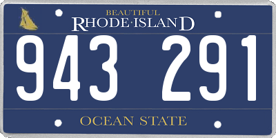 RI license plate 943291