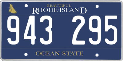RI license plate 943295
