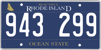 RI license plate 943299