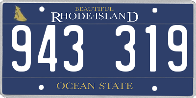 RI license plate 943319