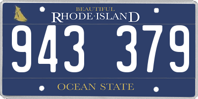 RI license plate 943379