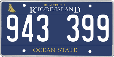RI license plate 943399