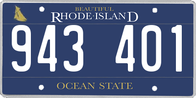 RI license plate 943401