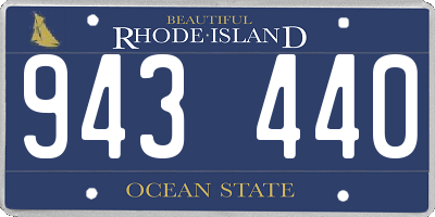 RI license plate 943440