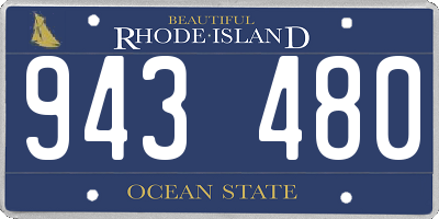 RI license plate 943480