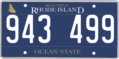 RI license plate 943499