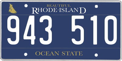 RI license plate 943510