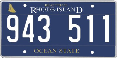 RI license plate 943511