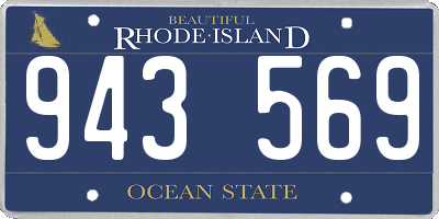 RI license plate 943569