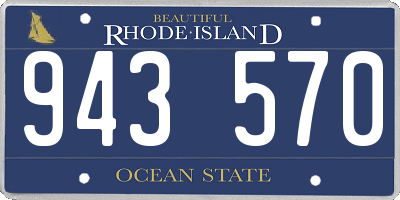 RI license plate 943570