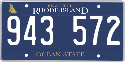 RI license plate 943572