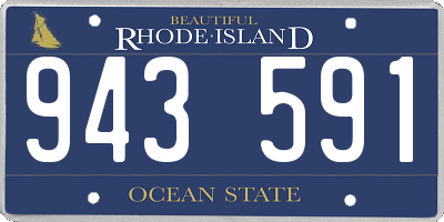 RI license plate 943591