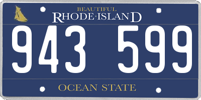 RI license plate 943599