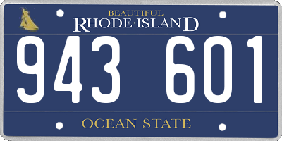 RI license plate 943601