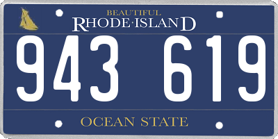 RI license plate 943619