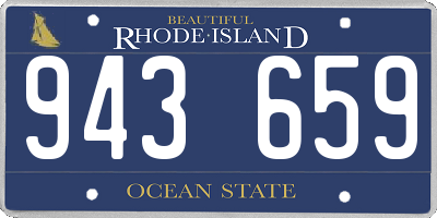 RI license plate 943659