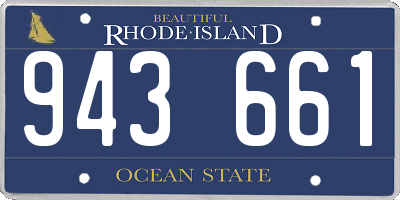 RI license plate 943661