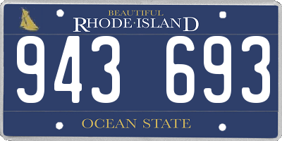 RI license plate 943693