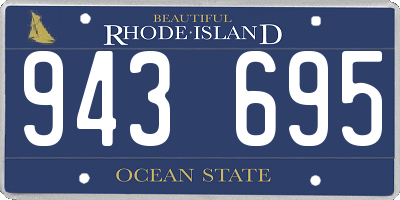 RI license plate 943695