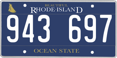 RI license plate 943697