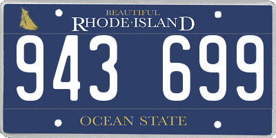 RI license plate 943699