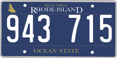 RI license plate 943715