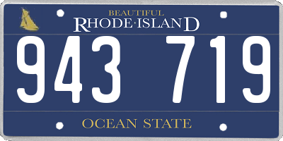 RI license plate 943719