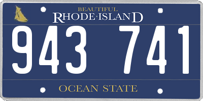 RI license plate 943741