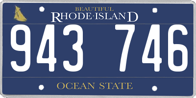 RI license plate 943746