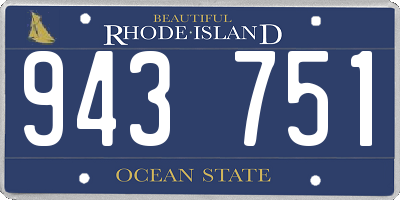 RI license plate 943751