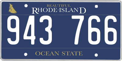 RI license plate 943766