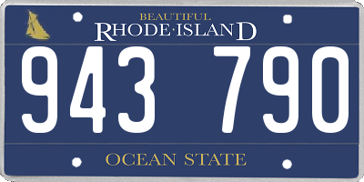 RI license plate 943790