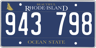 RI license plate 943798