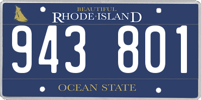 RI license plate 943801