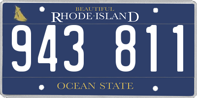 RI license plate 943811