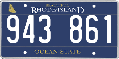 RI license plate 943861