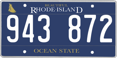 RI license plate 943872