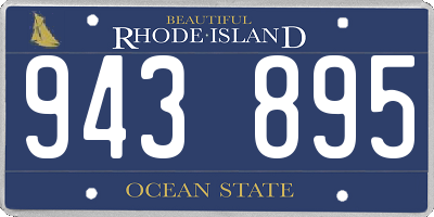 RI license plate 943895