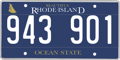 RI license plate 943901