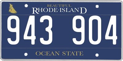 RI license plate 943904