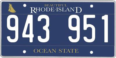 RI license plate 943951