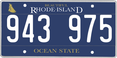 RI license plate 943975