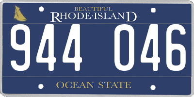 RI license plate 944046