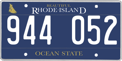 RI license plate 944052