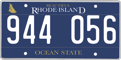 RI license plate 944056