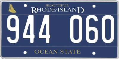 RI license plate 944060
