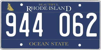 RI license plate 944062