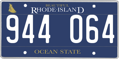 RI license plate 944064