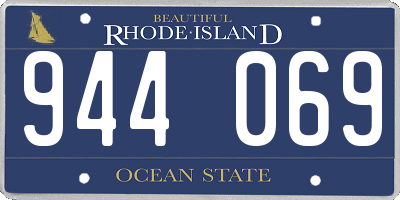 RI license plate 944069