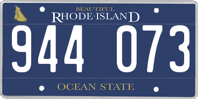 RI license plate 944073